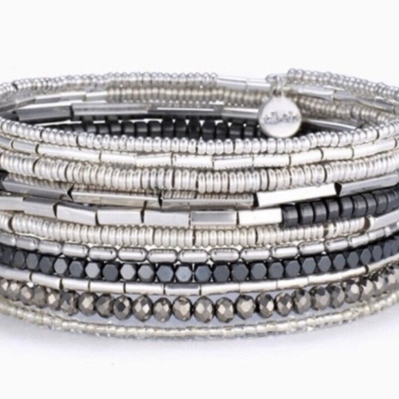 Stella & Dot Celine Wrap Bracelet - Silver - Picture 7 of 7